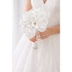 Bioren İnci & Taş Detaylı Beyaz Gala Gelin Çiçeği 19 Adet