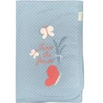 Biorganic 64585 85x90 cm Mavi Wild Flowers Bebek Battaniyesi
