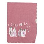 Biorganic 85x90 cm Gül Kurusu Little Love Elyaflı Bebek Battaniyesi