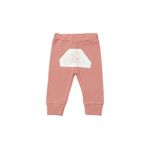 Biorganic Bibaby Waffle Deer And Bird Bebek Pantolonu 57895 Ekru-Gül Kurusu 18-24 Ay