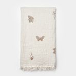 Biorganic Butterfly Feeling Müslin Battaniye 90X90 cm 64739 - Ekru - 90 x 90 cm
