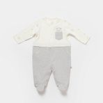 Biorganic Koala Jungle Bebek Tulumu 60733 - Gri - 6 - 9 Ay