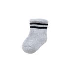 Biorganic Unisex Çizgili Tekli Bebek Çorabı 68458 Gri 0-6 Ay