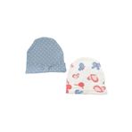 Biorganic Wild Flowers 2'Li Bebek Şapka 72176 Spring Blue