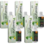 Biostyle Bitki Özlü Argan ve Keratin 4.65 Şarap Kızılı 5x60 ml Saç Boyası+5x90 ml Oksidan
