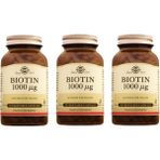 Biotin 1000 Mcg 50 Vegetable Kapsül 3 Adet - Aromasız