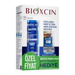 Biotin Saç Bakım Seti – Dökülme Karşıtı Şampuan 300 ml + Biotin 5000 mcg 60 Tablet – Saç Sağlığı İçin Takviye Edici Set