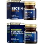 Biotin Saç Vitamini 50 Tablet + Selenium 100 Mcg 100 Tablet - --
