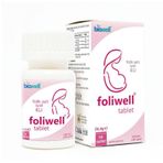 Biowell Foliwell Folik Asit İyot B12 Vitamin 90 Tablet