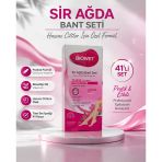 Biowet Pudralı Sir Ağda Bant Seti 41’Li Hassas Ciltler İçin Rosehip E Epilasyon Seti 1 Paket