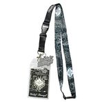 Bioworld Harry Potter Mischief Managed Marauders Map ID Lanyard Rozet Tutucu 5,08 cm Kauçuk Tılsım Kolye Ucu ve Koleksiyon Çıkartma