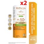 Bioxcin Akneye Eğilimli Ciltler İçin SPF50+ 2x50 ml Güneş Kremi