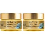 Bioxcin Besleyici Yağlar Saç Bakım Maskesi 225 ml – 9 Çiçek Yağı, Pantenol ve BioComplex B11 İçeren Yoğun Nemlendirici & Onarıcı Maske – Kuru ve Yıpranmış Saçlar İçin Besleyici Bakım (2 paketi)