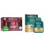 Bioxcin Forte 3 Al 2 Öde Saç Dökülmesine Karşı Bitkisel Şampuan (3 x 300 ml) xBioxcin Keratin & Argan Onarıcı Şampuan 300 Ml - Yıpranmış Ve Hasar Görmüş Saçlar