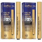 Bioxcin Kaş ve Kirpik Serumu – BioComplex B11, Hyaluronik Asit, Hint Yağı ve Peptit İçerikli – Gürleştirici ve Uzatıcı Etki – 10 ml (2 paketi)