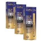 Bioxcin Kaş ve Kirpik Serumu – BioComplex B11, Hyaluronik Asit, Hint Yağı ve Peptit İçerikli – Gürleştirici ve Uzatıcı Etki – 10 ml (3 paketi)