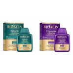 Bioxcin Keratin & Argan Onarıcı Şampuan 300 Ml - Yıpranmış Ve Hasar Görmüş SaçlarxBioxcin Collagen & Biotin Ekstra Hacim & Dolgunlaştırıcı Şampuan 300 Ml - Ince Telli Ve Hassas Saçlar