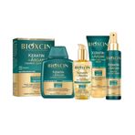 Bioxcin Keratin & Argan Onarıcı Şampuan (300ml) + Keratin Argan Saç Bakım Yağı (150ml) + Saç Kremi (150ml) + Saç Bakım Kremi (250ml)