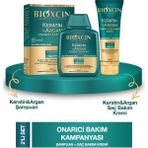 Bioxcin Keratin ve Argan Onarıcı 300 ml Şampuan + Kertin Argan Saç Bakım Kremi