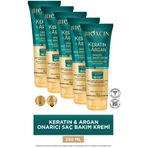 Bioxcin Keratin ve Argan Onarıcı Saç Bakım Kremi 250 ml x 5 Adet