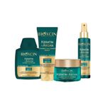Bioxcin Keratin&Argan Şampuan (300ml) + Saç Bakım Kremi + (250ml) Onarıcı Saç Maskesi (225ml) + Sıvı Saç Kremi (150ml) 4'lü Set