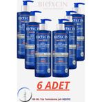 Bioxcin Men+ Sport Kepek ve Saç Dökülmesi Karşıtı Şampuan, 6x500ml, L-Carnitine, Caffeine, Set + 100ml Yüz Temizleme Jeli Hediye