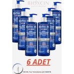 Bioxcin Men+ Sport Kepek ve Saç Dökülmesi Karşıtı Şampuan, 6x500ml, L-Carnitine, Caffeine, Set + 100ml Yüz Temizleme Jeli Hediye