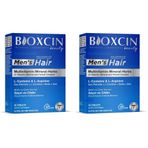 Bioxcin Men’s Hair Tablet – L-Arginin, Cüce Palmiye, L-Karnitin, Biotin ve Çinko İçeren Erkeklere Özel Saç, Cilt ve Tırnak Destek Tableti – 30 Tablet – Vegan (2 paketi)