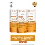 Bioxcin Sun Care Spf50 Çok Yüksek Korumalı Güneş Kremi 50 ml Kuru/Normal Cilt-Kolajen Hyaluronik Asit 3 adet