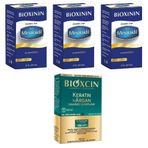 Bioxinin Forte Minoksidil 5 Deri Spreyi 60 Ml 3 Adet + Bioxcin Keratin & Argan Onarıcı Şampuan 300 Ml