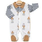 Bip Baby Yakalı Patikli Tulum (Hardal, 9-12 M)