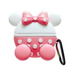 BİPOWER AIRPODS 1-2 KILIF MINNIE PEMBE