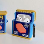 Bipower Airpods 1-2 Uyumlu Kılıf Spam Konserve Mavi - Renkli