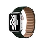 BİPOWER Apple Watch 38-40mm KRD14 Deri Kordon Yeşil