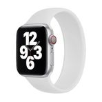 BİPOWER Apple Watch 42-44mm KRD18 Silikon Solo Kordon L Beden Beyaz