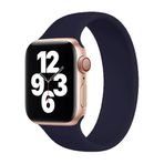 BİPOWER Apple Watch 42-44mm KRD18 Silikon Solo Kordon S Beden Lacivert