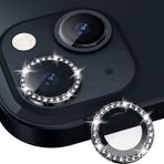 Bipower Binano Iphone 11/12/12 Mini Taşlı Siyah Kamera Koruyucu