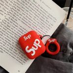 Bipower Bipower Airpods 1-2. Nesil Uyumlu Kılıf Sup Kırmızı - Renkli