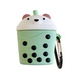 Bipower E2M AIRPODS 1-2 KILIF BEAR TEA YEŞiL
