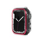 BİPOWER E2M APPLE WATCH 45MM FOSFORLU KASA VE EKRAN KORUYUCU PEMBE