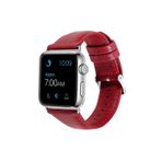Bipower E2M KRD10 Apple Watch 38-40 mm Kırmızı Deri Akıllı Saat Kordonu