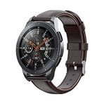 BİPOWER Huawei Watch 20mm KRD10 Deri Kordon Koyu Kahve