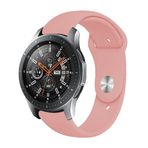 BİPOWER Huawei Watch 22mm KRD19 Classic Silikon Kordon Pembe