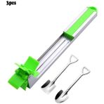 Bir 2d Karpuz Kesici Bıçak Paslanmaz Çelik Fırıldak Tasarım Kolay Kesim Karpuz Parçası Mutfak Gadget Salata Meyve Dilimleme Kesici Aletler (Yurt Dışından) - Corers - Renkli