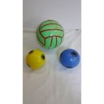 Bir Büyük 2'li Küçük Top Plastik Futbol Top Seti - Renkli