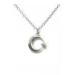 “Bir Hilal Uğruna” Yazılı Ay Yıldız Figürlü Kolye – Gümüş Renk Unisex Zamak Metal Takı