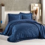Bir Home Birhome Violet Dantel Yatak Örtüsü - 240 x 260 cm - Lacivert