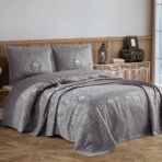 Bir Home Valeron Pano Şönil Çift Kişilik Yatak Örtüsü - 240 x 260 cm - Gri