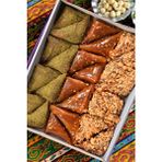 Bir Salkım Gümüşhane ' Den Karışık Muska 500GR El Yapımı Fıstıklı ve Cevizli Lokum Çeşitleri - 500 gr