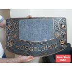 Bir Sürü Eşya Pak Market Kapı Önü Bina Önü Giriş Paspası Daire Giriş Kapısı Balkon Kapısı Paspası- 64 cm x 39 cm (Bakır)